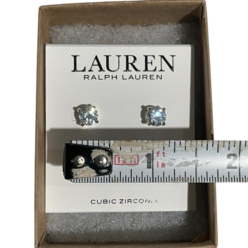 LAUREN RALPH LAUREN Cubic Zirconia Stud Earrings - Picture 6 of 6